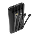 Forever power bank TB-411 ALLin1 10000 mAh with cables USB-C + Lightning + microUSB black Forever power bank TB-411 ALLin1 10000 mAh with cables USB-C + Lightning + microUSB black