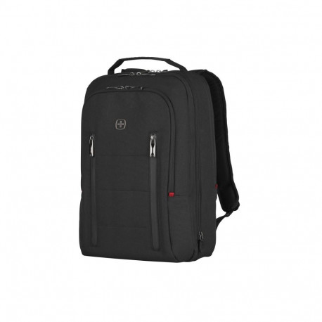 Sülearvuti seljakott Wenger CityTraveler Backpack 16" Black/must, eraldi riiete-kingade sahtel