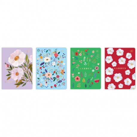 Kaustik A5 60 lehte 70g, joon Garden assortii Interdruk