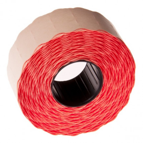 Hinnapüstolilint Blitz 26x12 punane 1500 etiketti 1real