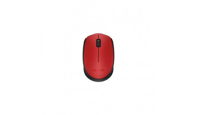Logitech M171 Wireless Mouse RF Wireless, 1000 DPI, Red/Black