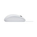 Logitech B100 Wired Mouse, USB Type-A, Optical, 1000 DPI, White
