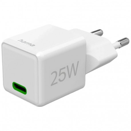 Hama Mini Fast Charger USB-C PD 25W White