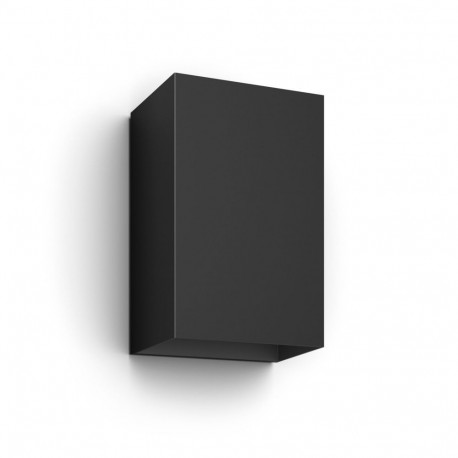 Philips Hue WCA Resonate Outdoor Wall Lantern, Black | 8 W | 2000-6500 Hue White Colour Ambiance