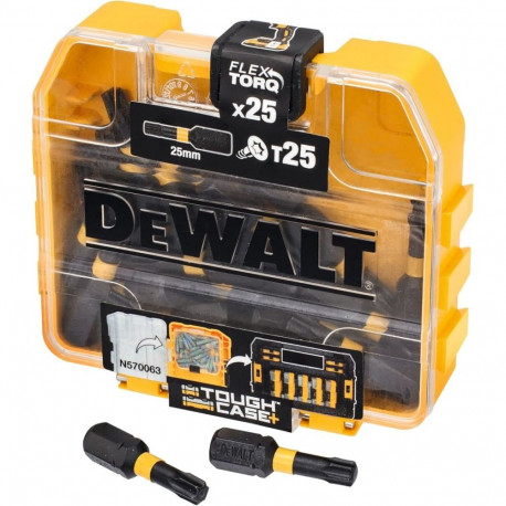 DeWALT DT70558T-QZ Extreme FLEXTORQ 25pc Set T25 25mm in Small Bulk Storage Case