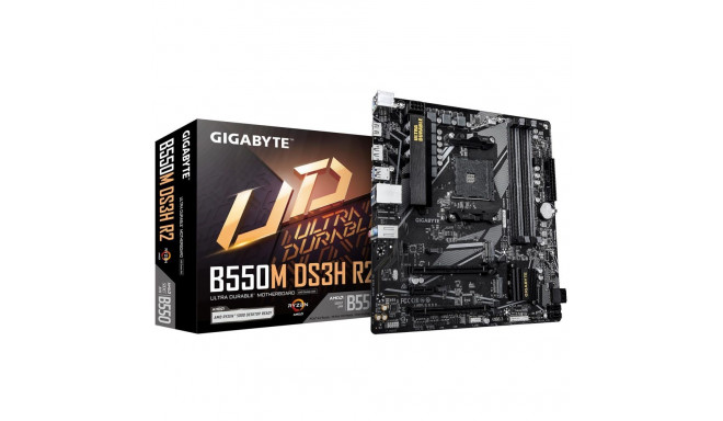 Gigabyte Mainboard||AMD B550|SAM4|Micro-ATX|Memory DDR4|Memory slots 4|B550MDS3HR2