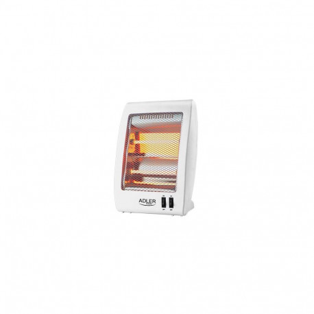 Adler Heater AD 7709 Halogen Heater, 800 W, Number of power levels 2, White