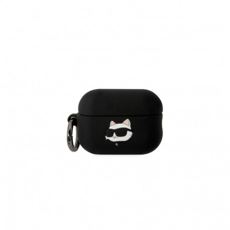 Karl Lagerfeld Karl Lagerfeld KLAP2RUNCHK AirPods Pro 2 cover black/black Silicone Choupette Head 3D