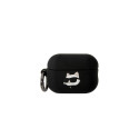 Karl Lagerfeld Karl Lagerfeld KLAP2RUNCHK AirPods Pro 2 cover black/black Silicone Choupette Head 3D