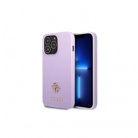 Guess Guess GUHCP13XPS4MU iPhone 13 Pro Max 6.7" purple/purple hardcase Saffiano 4G Small Metal Logo