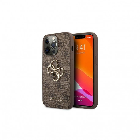 Guess Guess GUHCP13X4GMGBR iPhone 13 Pro Max 6.7" brown/brown hardcase 4G Big Metal Logo