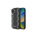 DKNY DKNY Checkered Pattern Magsafe iPhone 16 Plus Case - Black