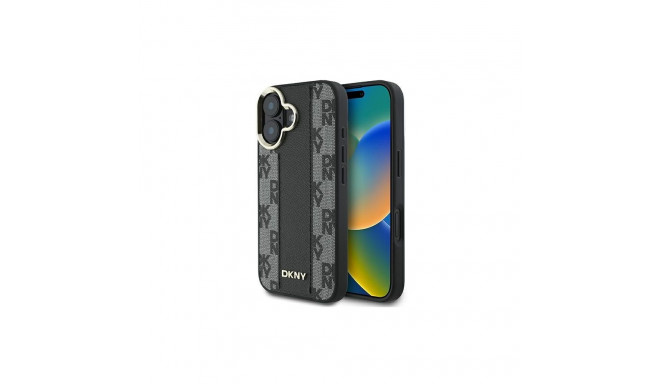 DKNY DKNY Checkered Pattern Magsafe iPhone 16 Plus Case - Black