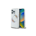 Guess Guess IML Flowers Wreath MagSafe iPhone 16 Pro Case - Clear