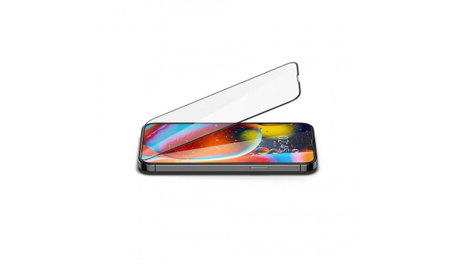 Spigen kaitseklaas Glass FC Apple iPhone 13/13 Pro/14/16e, must