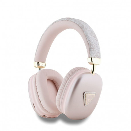 Guess Guess PU Leather 4G Triangle Logo Bluetooth Stereo Headphone Pink