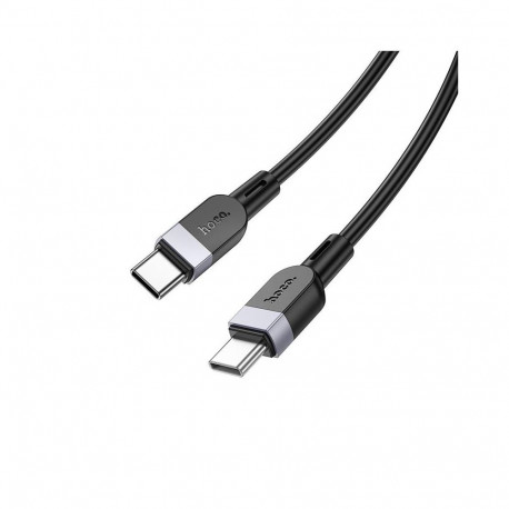 Hoco X109 Energy 60W silicone charging data cable C to C(L=2M) Black