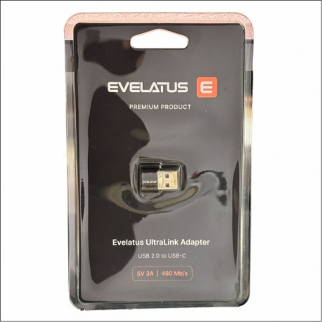 Evelatus Evelatus UltraLink OTG Adapter USB 3.0 to USB-C 5V 3A | 480 Mb/s Abyss Blue