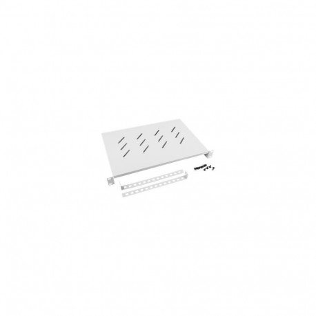 Lanberg 19" fixed shelf 1U/483x300mm max load capacity up to 25kg, grey |
