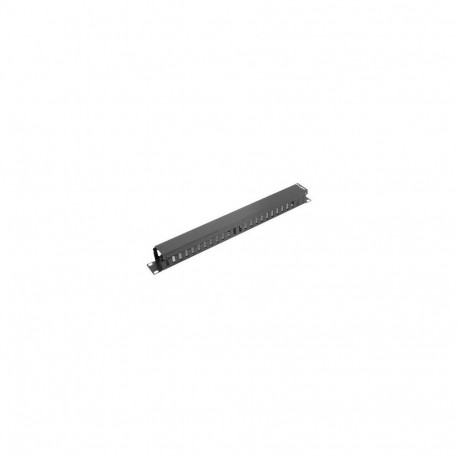 Lanberg 19" cable management panel type A 1U, black |