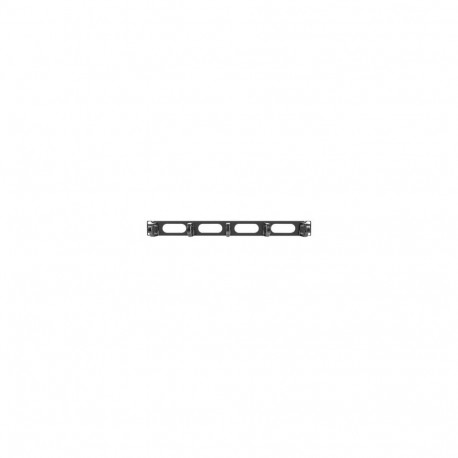 Lanberg 19" cable management panel 5 rings - type B 1U, black |