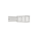 Lanberg Rack cabinet 19" wall-mount 6U/600x450 for self-assembly with metal door (flat pack), grey |