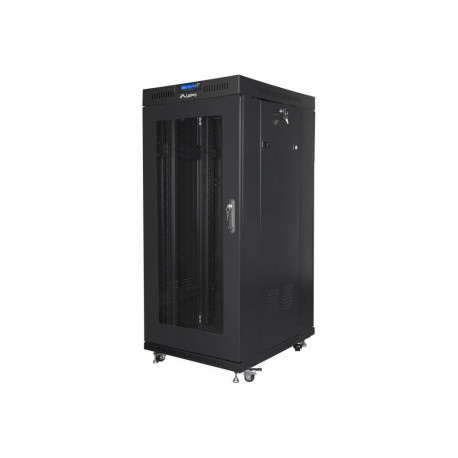 Lanberg Rack cabinet 19" free-standing 27U/600x800 (flat pack) with mesh door ICD V2, black |