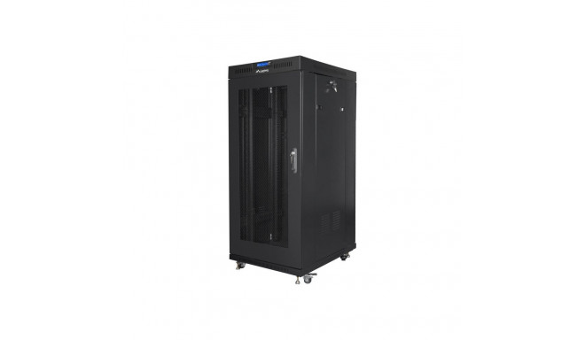 Lanberg Rack cabinet 19" free-standing 27U/600x800 (flat pack) with mesh door ICD V2, black |