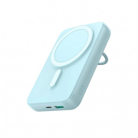 Joyroom Wireless power bank 10000mAh Joyroom JR-W050 20W MagSafe with stand + USB-C cable - blue