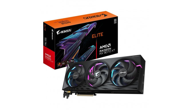 Gigabyte Graphics Card||AMD Radeon RX 9070 XT|16 GB|GDDR6|256 bit|PCIE 5.0 16x|Triple slot Heatpipe|