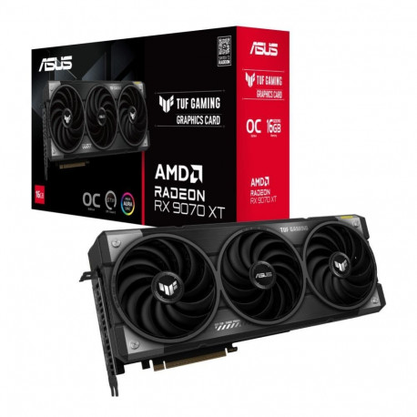 Asus Graphics Card||AMD Radeon RX 9070 XT|16 GB|GDDR6|256 bit|PCIE 5.0 16x|Triple slot Fansink|1xHDM