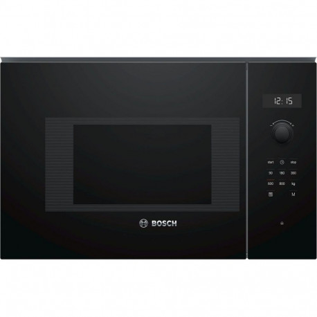 Bosch Microwave Oven BFL524MB0 20 L, Retractable, Rotary knob, Touch Control, 800 W, Black, Built-in