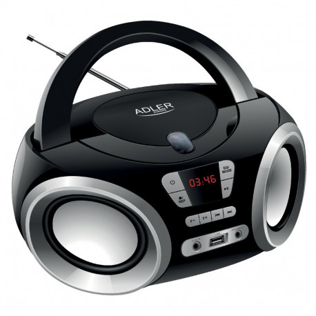 Adler CD Boombox AD 1181 USB connectivity, Speakers, Black