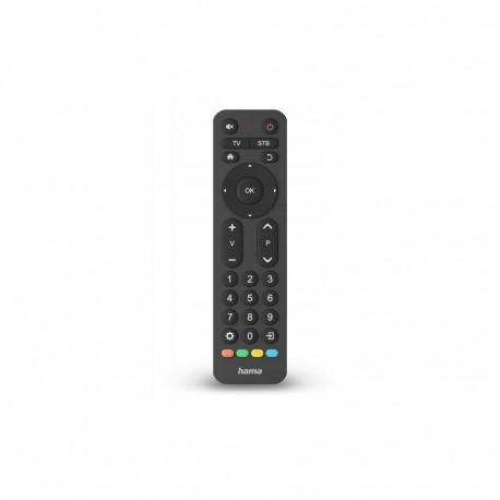 Hama UNIVERSAL TV REMOTE CONTROL 2in1 LARGE BUTTONS Black