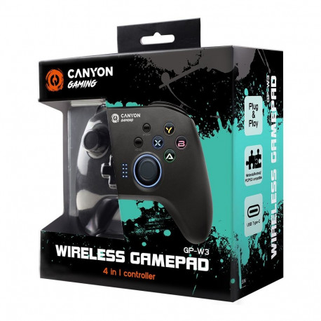Canyon gamepad GP-W3 Android/Nintendo/PC/PS3 Wireless Black