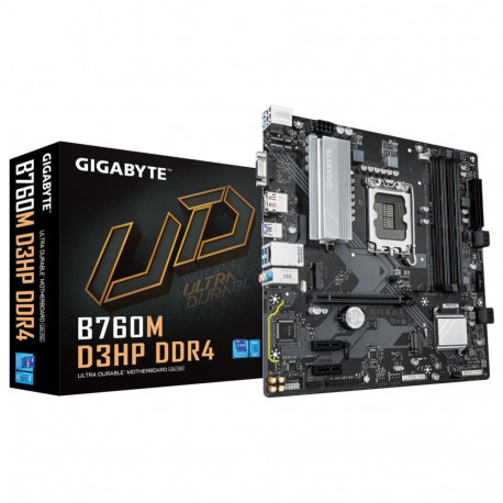 Gigabyte Mainboard||Intel B760 Express|LGA1700|Micro-ATX|Memory DDR4|Memory slots 4|2xPCI-Express 3.