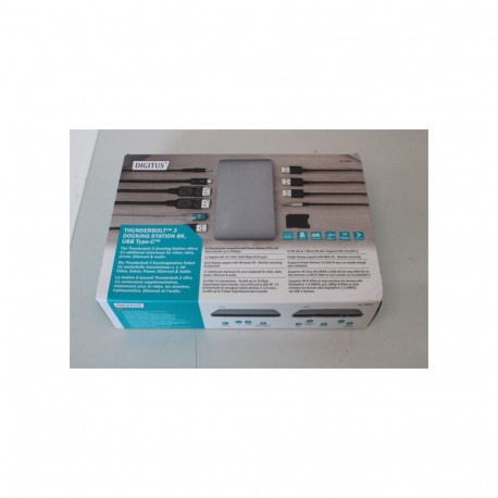 Digitus SALE OUT. Universal Docking Station, USB 3.0, 7-Port, Travel 2x Video, 3x USB 3.0, 1x USB-C,