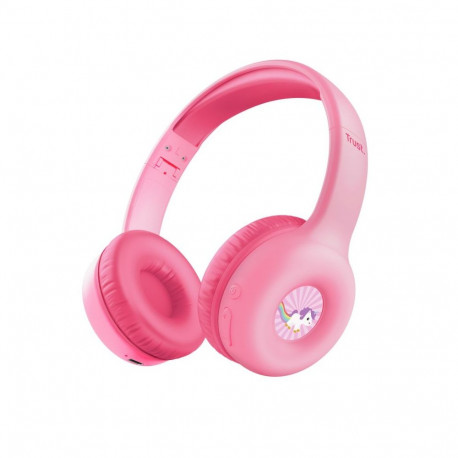 Trust HEADPHONES WRL NOUNA KIDS/PINK 25274