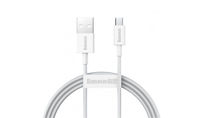 Baseus Baseus Superior USB-A / micro USB 2A cable 1m - white