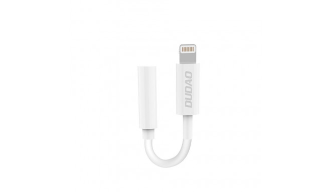 Dudao Dudao audio adapter headphone adapter from Lightning to 3.5 mm mini jack white (L16i white)