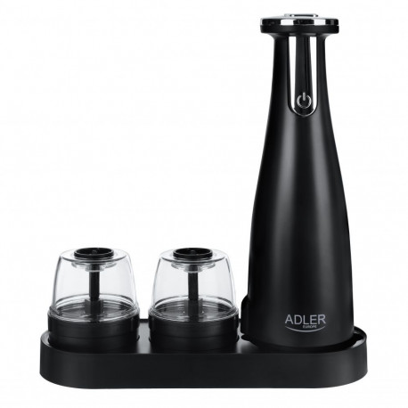 Adler Electric Salt and pepper grinder AD 4449b 7 W, Housing material ABS plastic, Lithium, Matte Bl