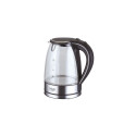 Adler Kettle AD 1225 Standard, 2000 W, 1.7 L, Glass, 360 rotational base, Stainless steel/Black