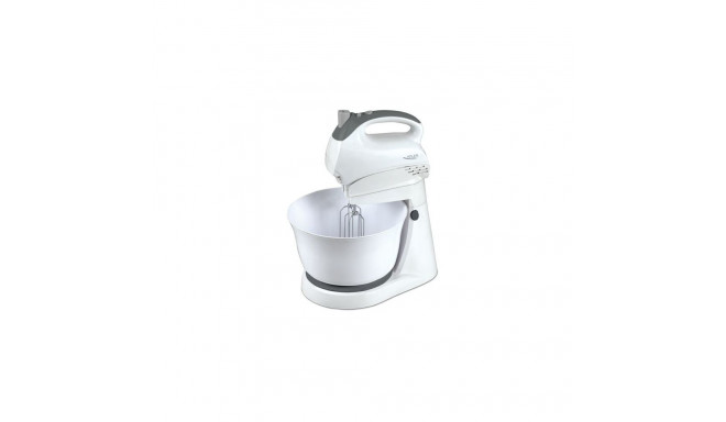 Adler Mixer AD 4202 Mixer with bowl, 300 W, Number of speeds 5, Turbo mode, White