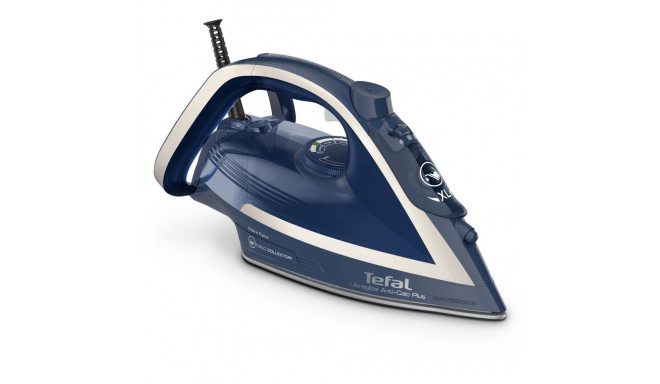 TEFAL Steam Iron FV6830E0 2800 W, Water tank capacity 270 ml, Continuous steam 50 g/min, Silver/Blue