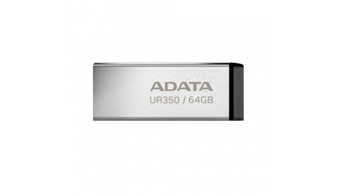 ADATA MEMORY DRIVE FLASH USB3.2 64GB/BLACK UR350-64G-RSR/BK