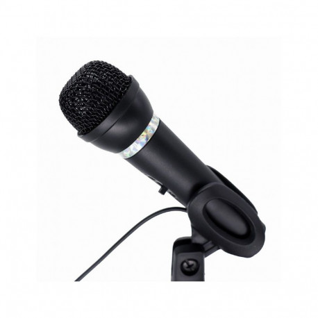 Gembird | Condenser Microphone with Desk-stand | MIC-D-04 | 3.5 mm jack | Black
