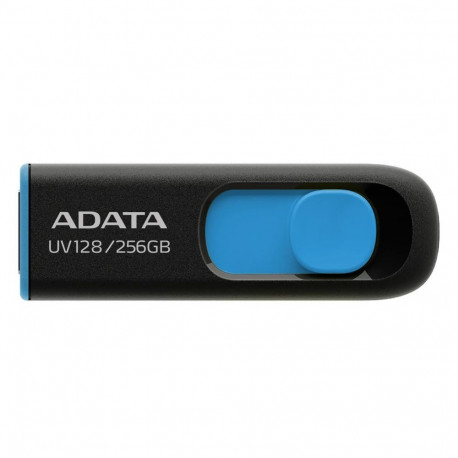 ADATA AUV128 256GB USB Flash Drive, Black/Blue