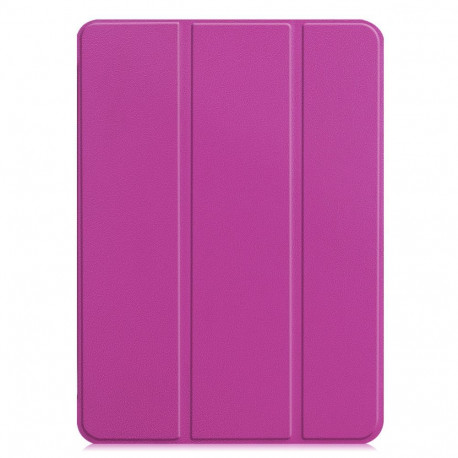 iLike Galaxy Tab S7 FE 12.4 Tri-Fold Eco-Leather Stand Case Purple