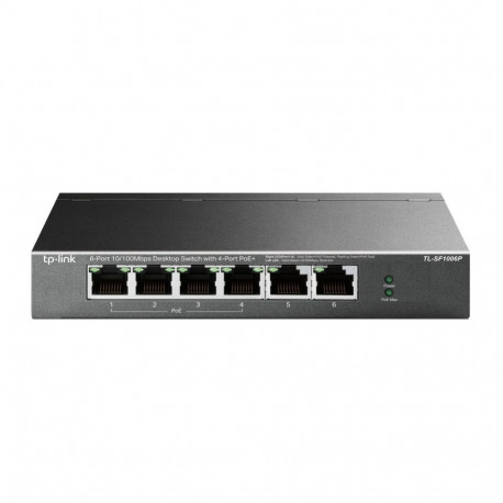 TP-Link Switch TL-SF1006P Unmanaged Desktop 10/100 Mbps (RJ-45) ports quantity 6 PoE+ ports quantity