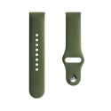 Evelatus 22mm Silicone Loop Watch Straps (S/M 110mm) Olive